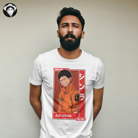 "Fire Force Shinra" Men's Regular Fit Tee