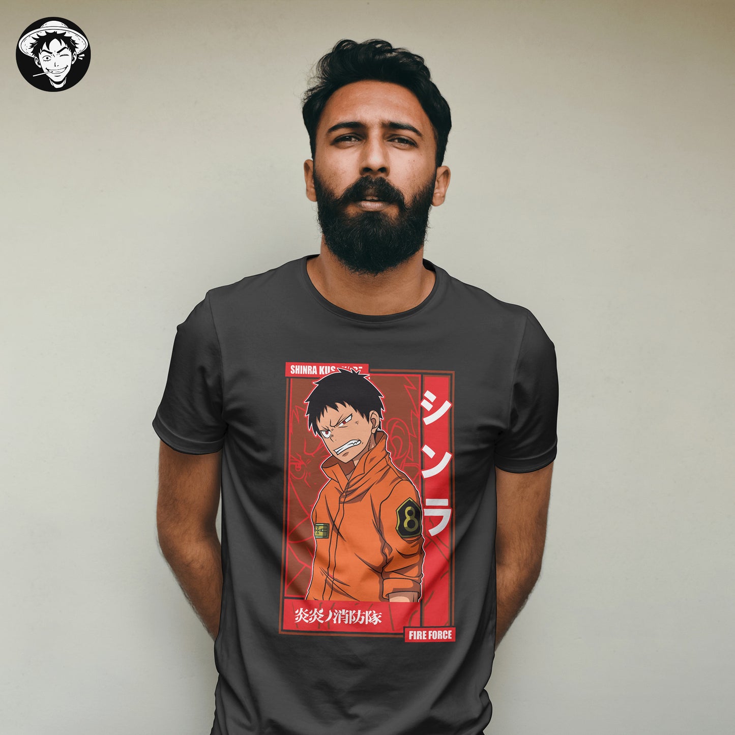 "Fire Force Shinra" Men's Regular Fit Tee
