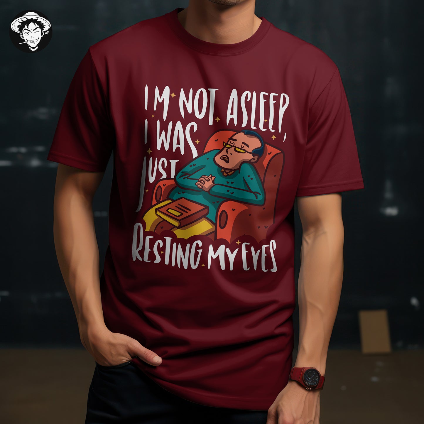 "Not Asleep" Men's Regular Fit Tee