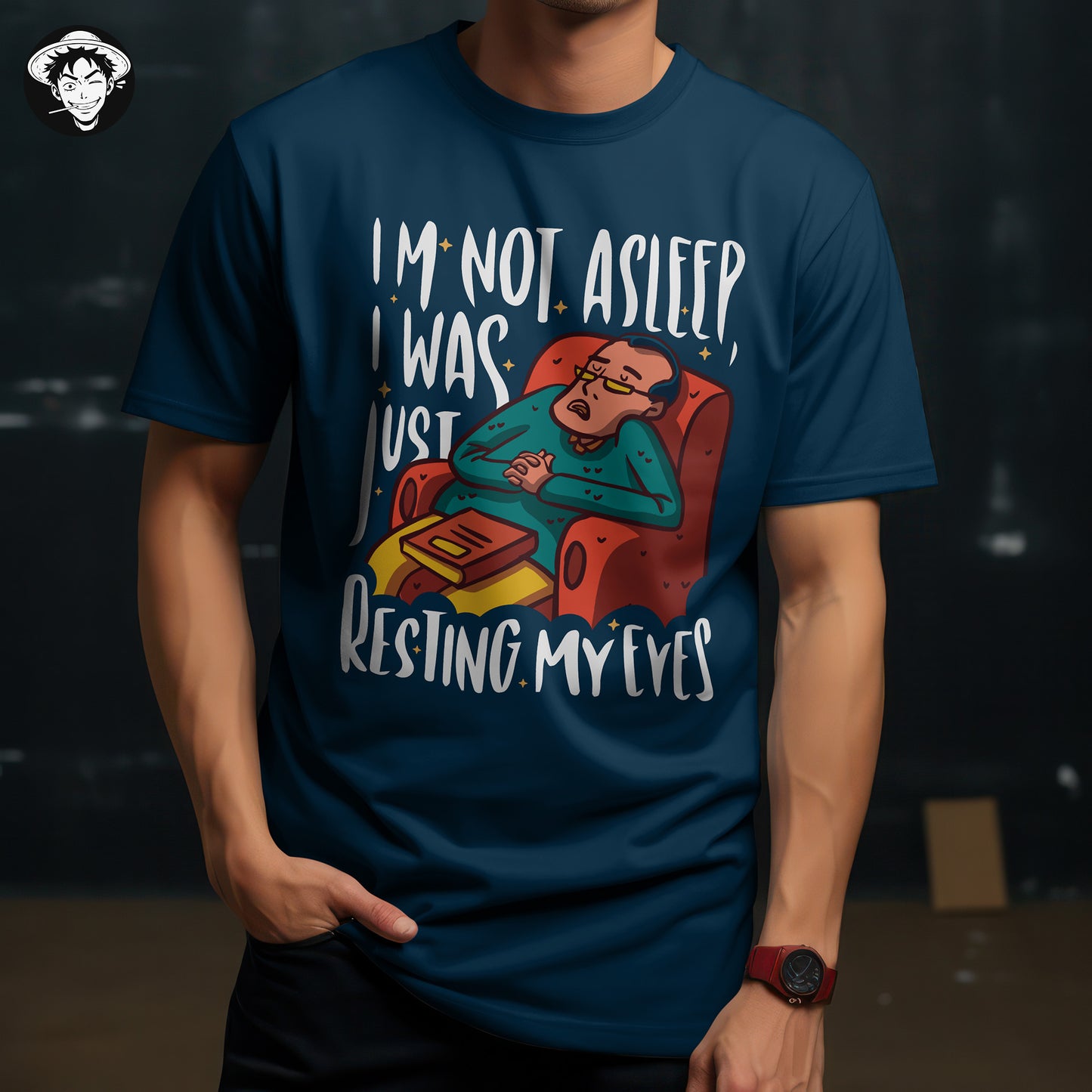 "Not Asleep" Men's Regular Fit Tee