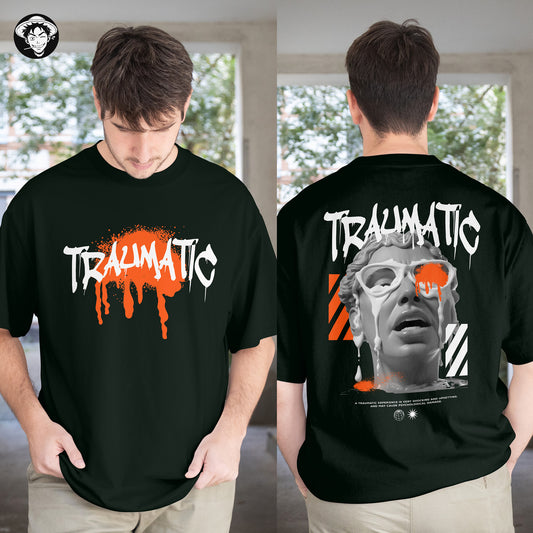 "Traumatic" Men's Oversized Tee