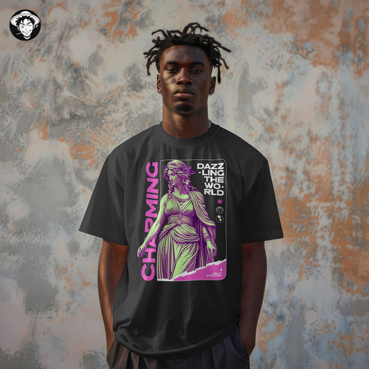 "Dazzling The World" Men's Oversized Tee