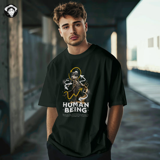 "Human Being" Men's Oversized Tee