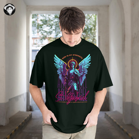 "Archangel St. Gabriel" Men's Oversized Tee
