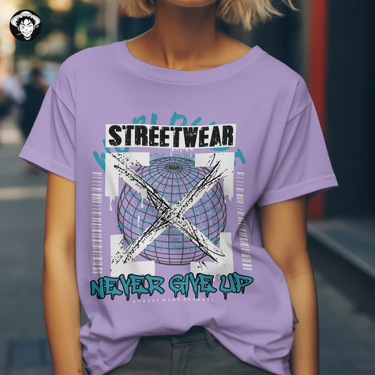 "Never Give Up" Women's Regular Tee