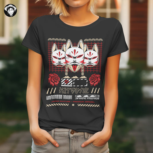 "Kitsune Japan" Women's Regular Tee