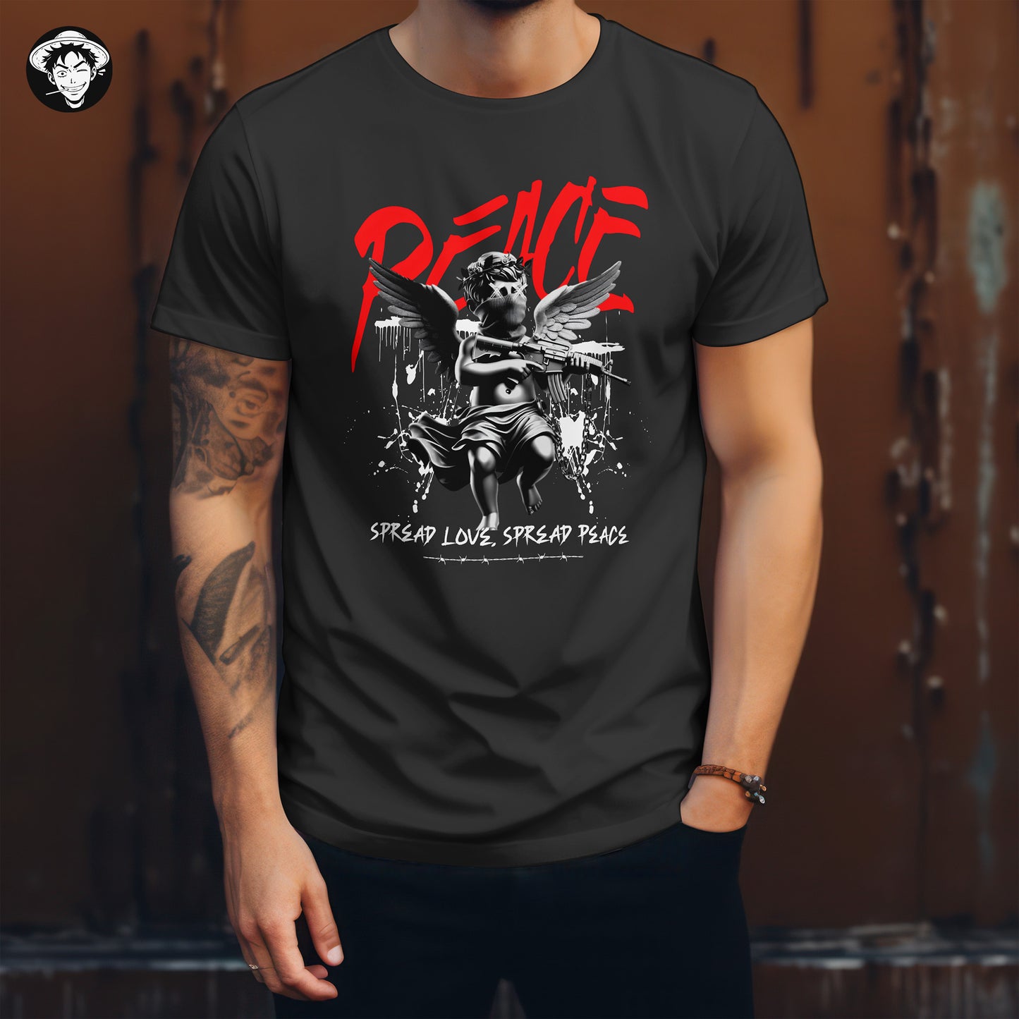 "Peaceful Angel" Men's Regular Tee