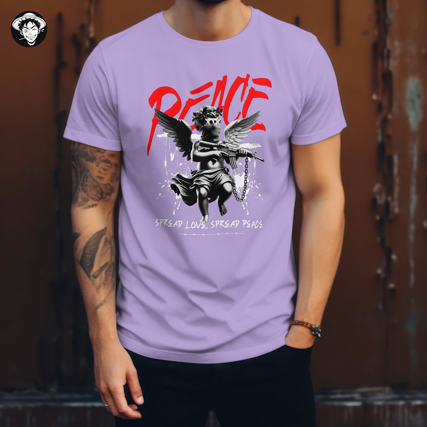"Peaceful Angel" Men's Regular Tee