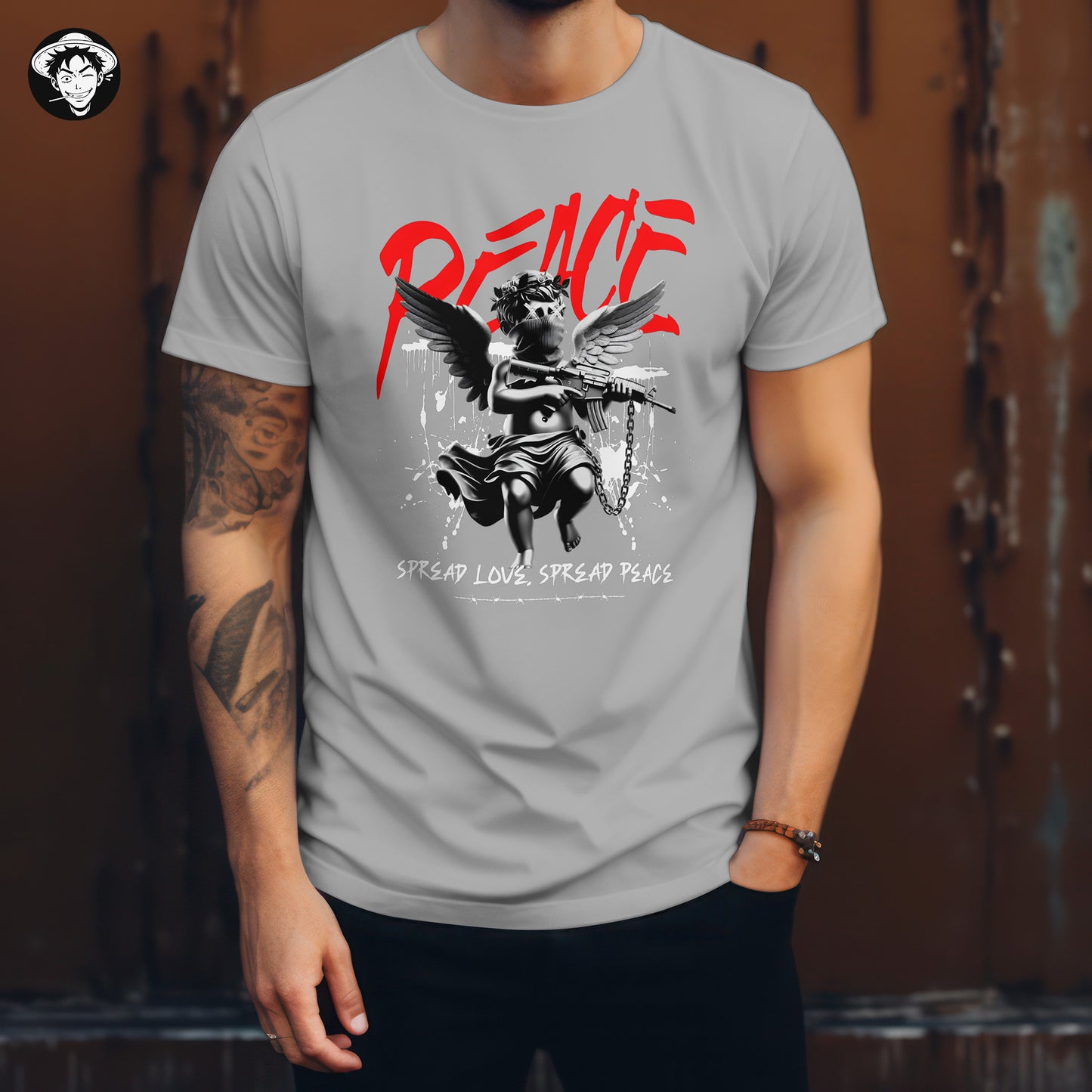 "Peaceful Angel" Men's Regular Tee