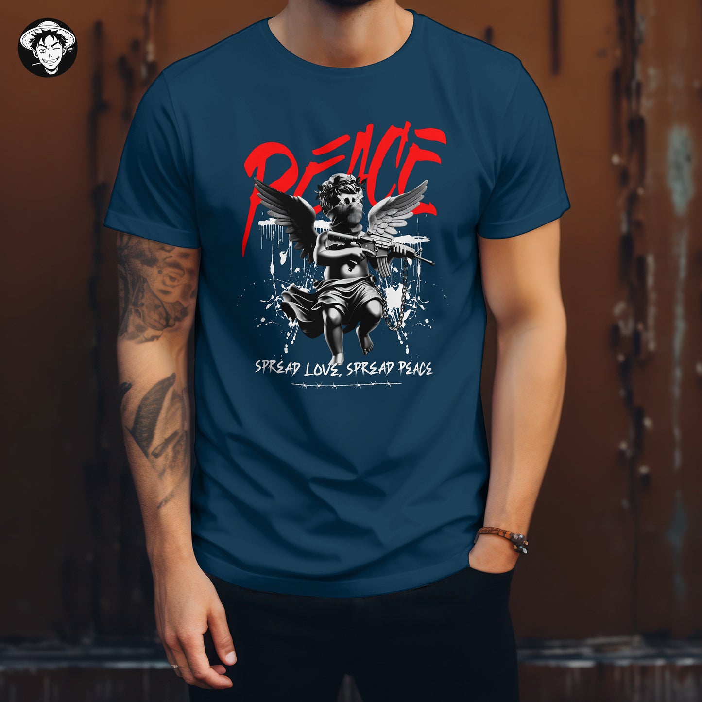"Peaceful Angel" Men's Regular Tee