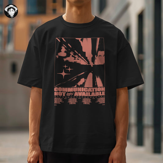 "No Communication" Men's Oversized Tee
