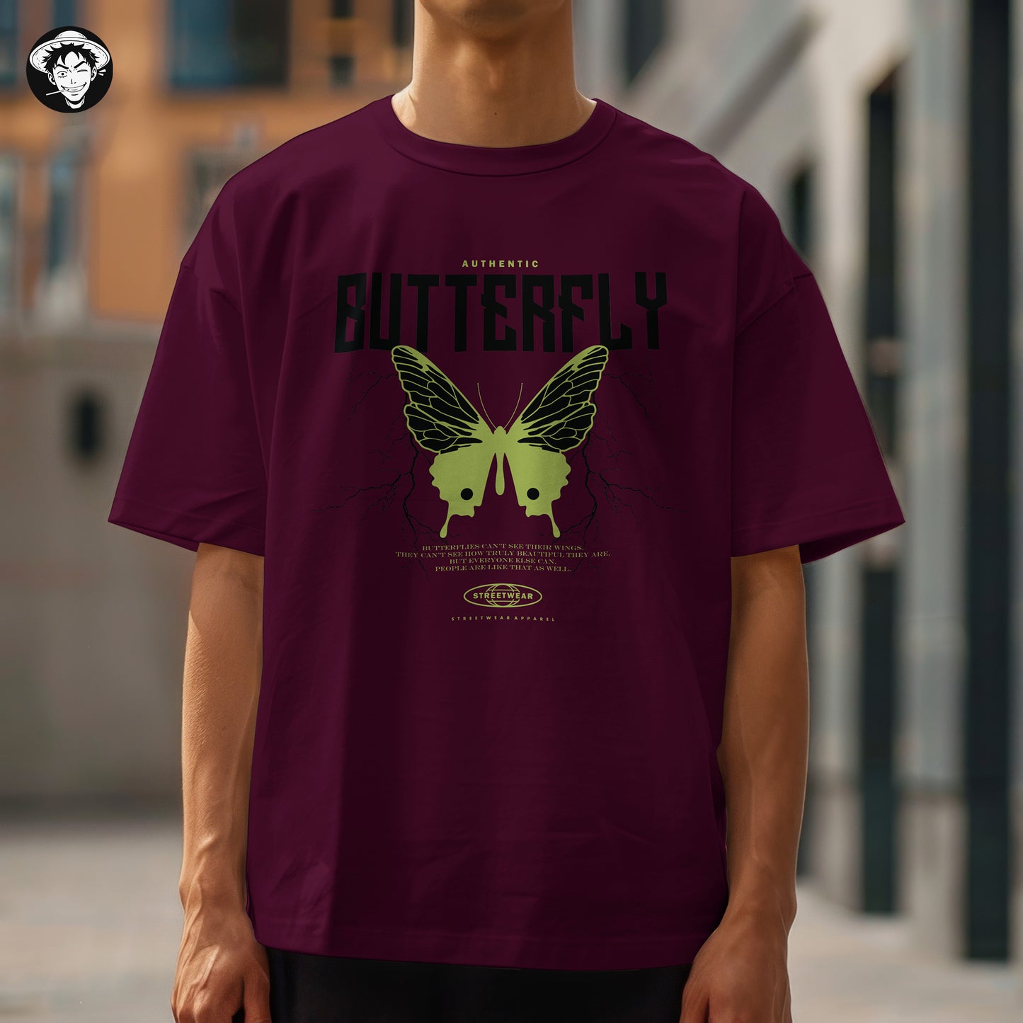 "Butterfly" Men's Oversized Tee