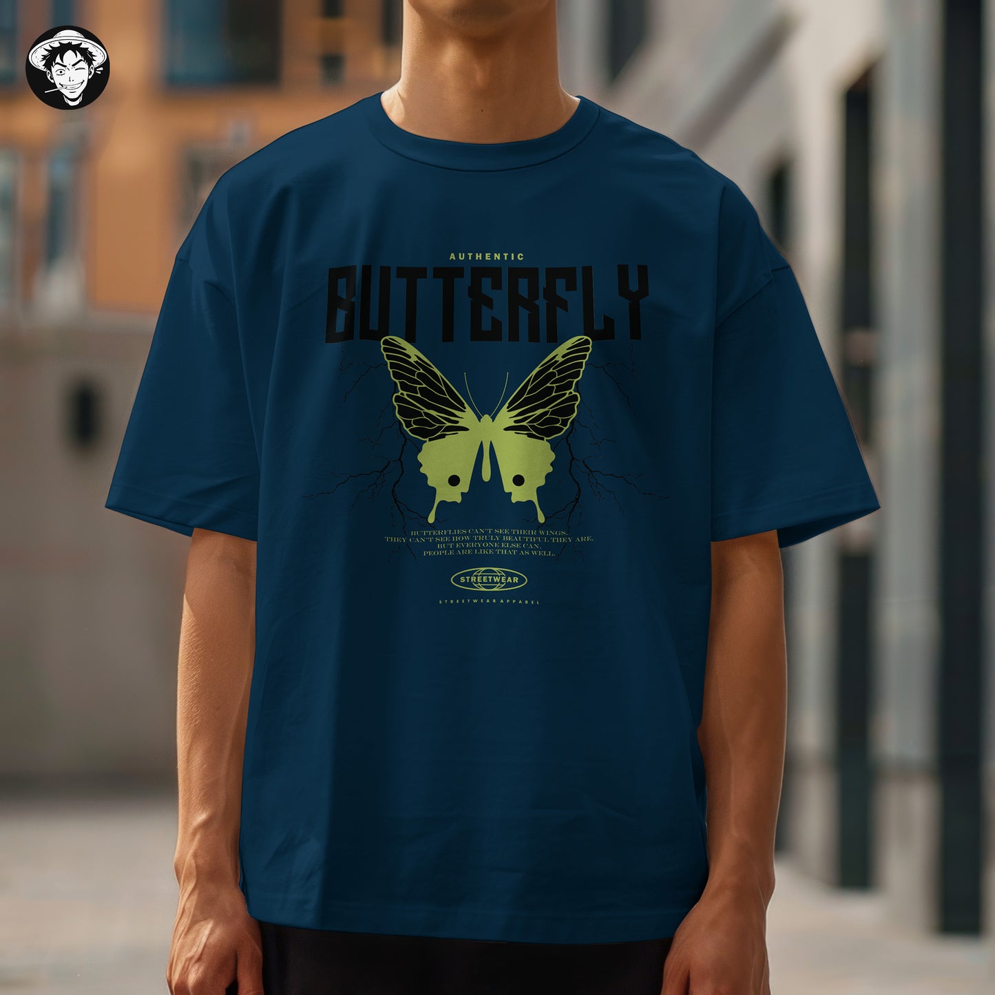 "Butterfly" Men's Oversized Tee
