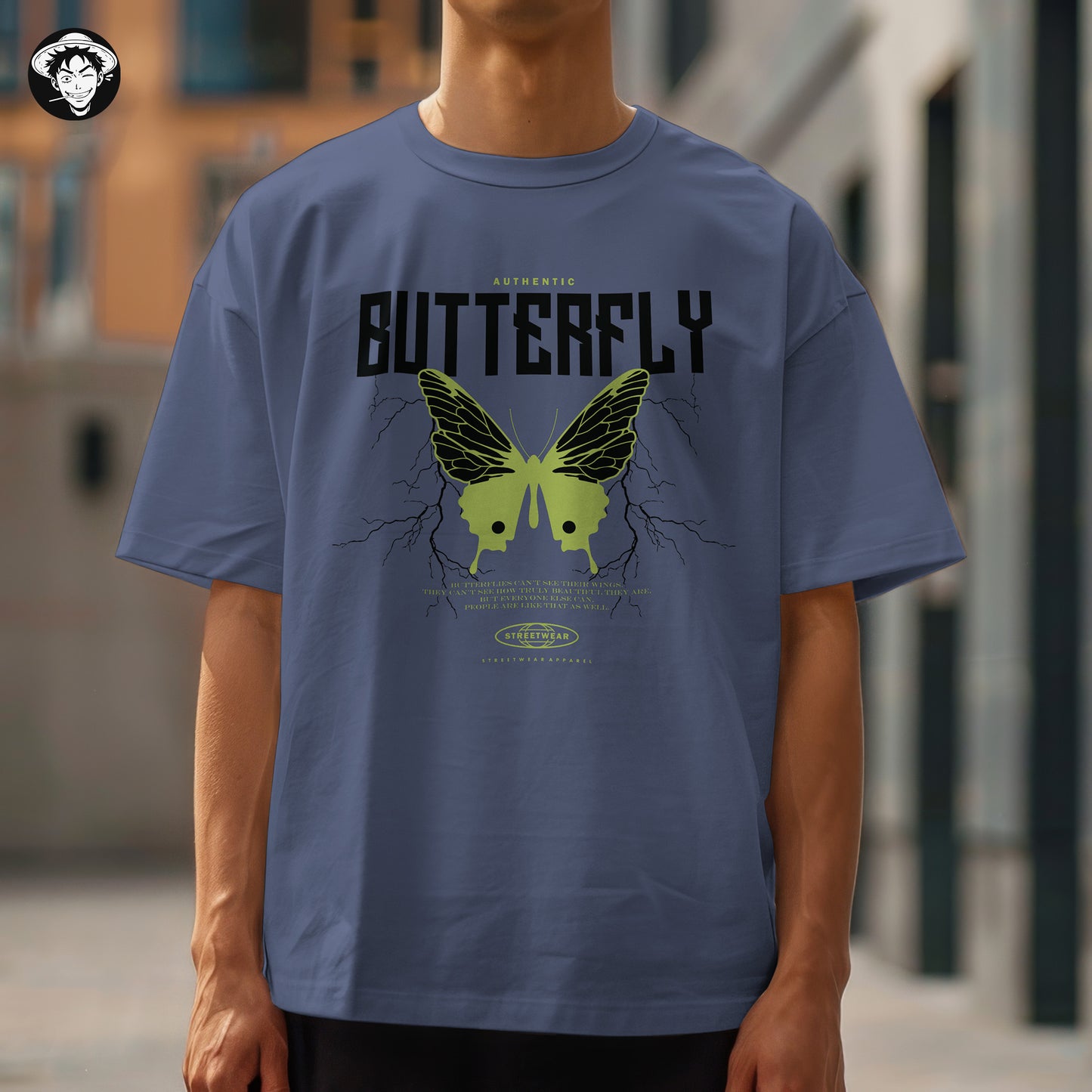 "Butterfly" Men's Oversized Tee