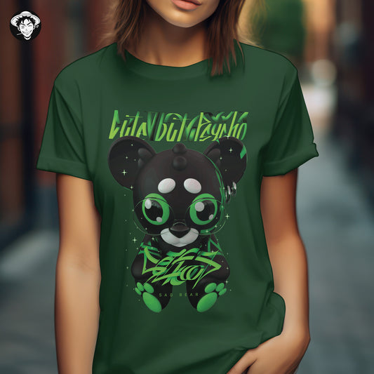 "Cute But Psycho- Cool Green" Women's Regular Tee