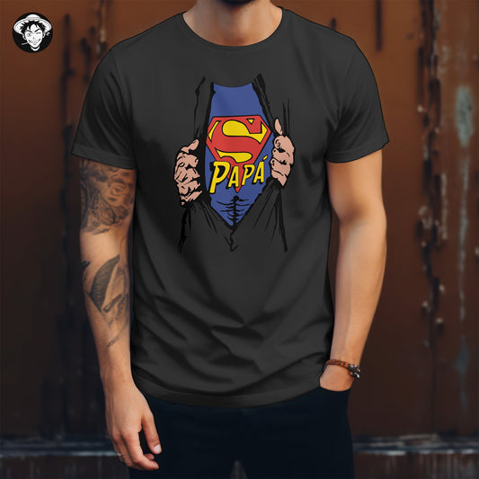 "Super Papa" Men's Regular Tee