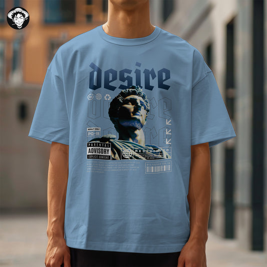 "Desire" Men's Oversized Tee