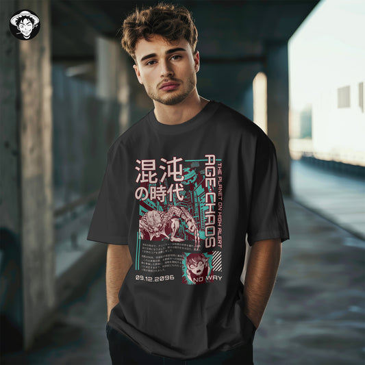 "Chaos Age" Men's Oversized Tee