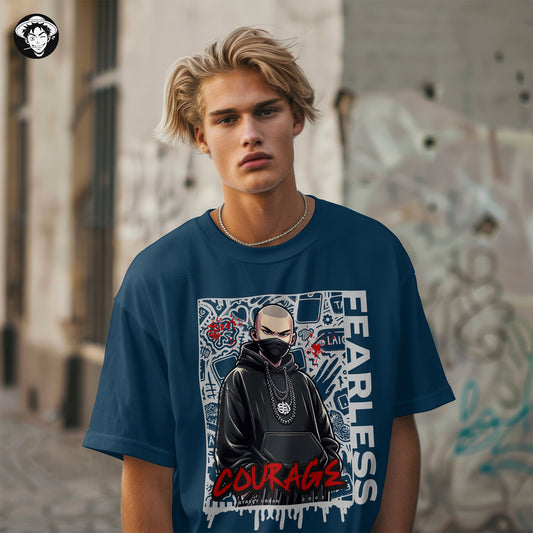 "Fearless Courage" Men's Oversized Tee