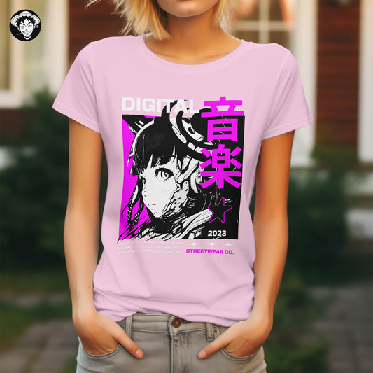 "Digital Music" Women's Regular Tee