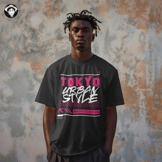 "Tokyo Urban Style" Men's Oversized Tee