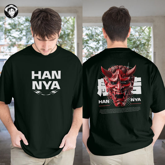 "Devil Hannya" Men's Oversized Tee