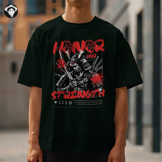 "Honor & Strength" Men's Oversized Tee