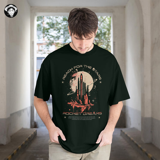 "Rocket Dreams" Men's Oversized Tee