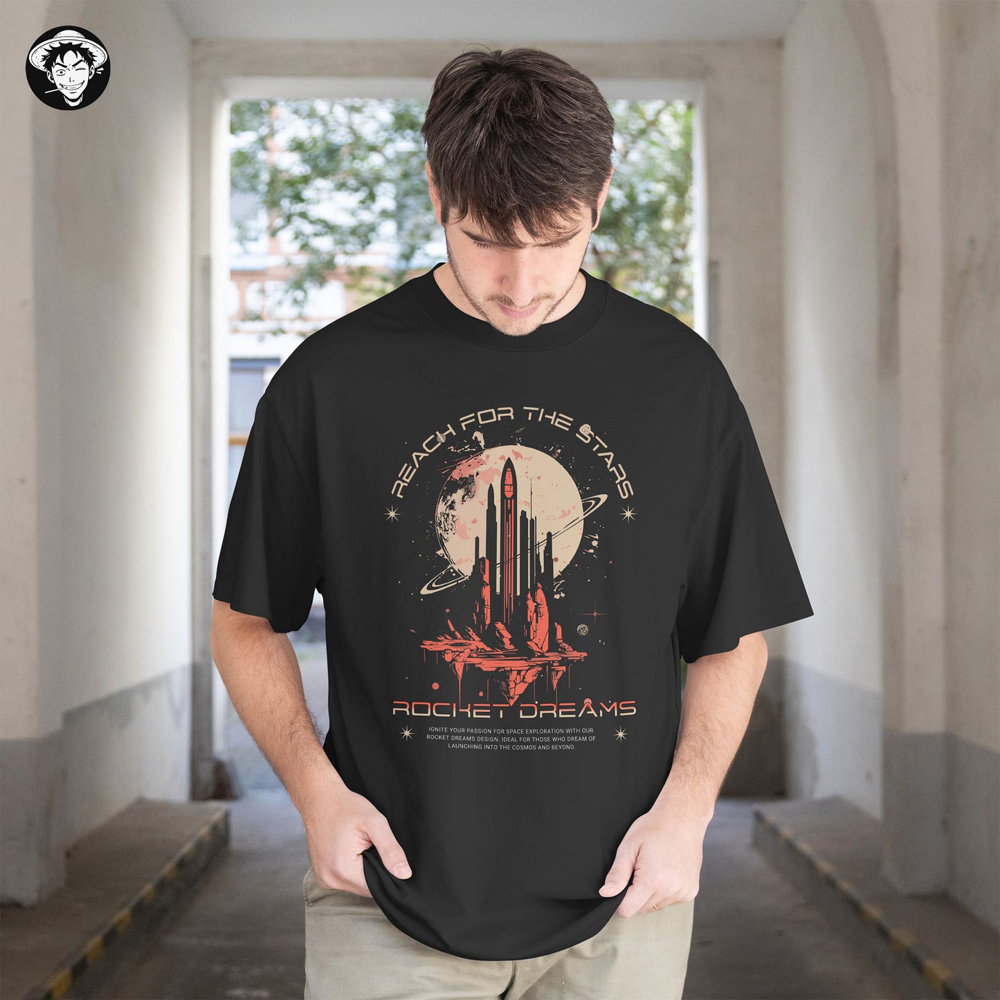 "Rocket Dreams" Men's Oversized Tee