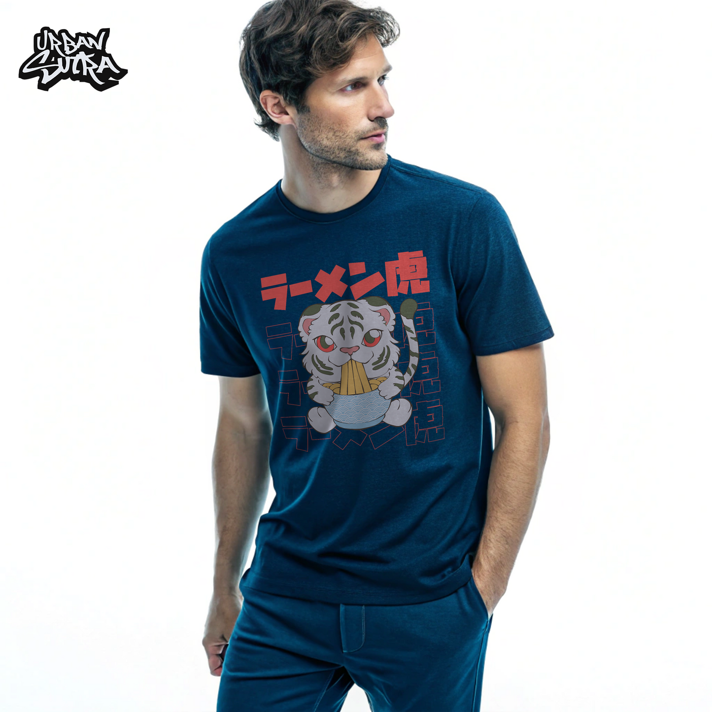 "Kawaii Tiger" Men's Regular Fit Tee