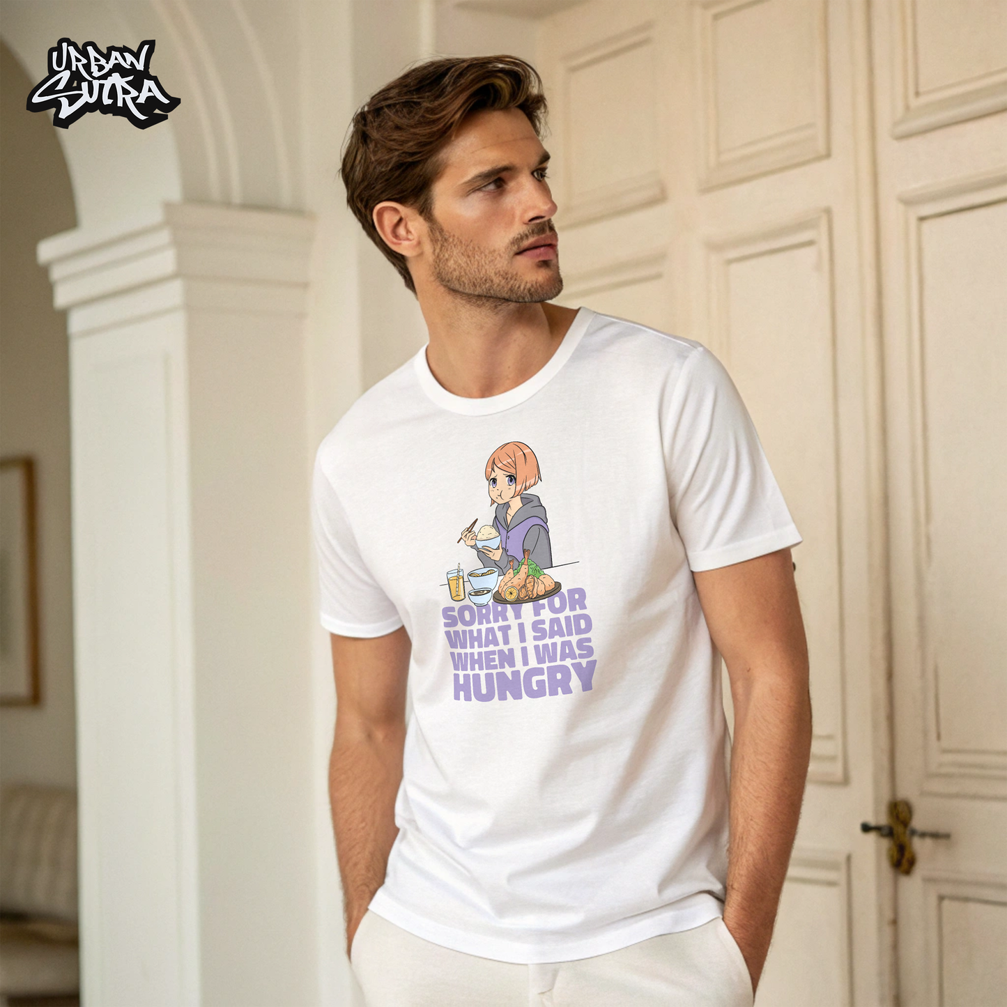 "Hungry Talk" Men's Regular Fit Tee
