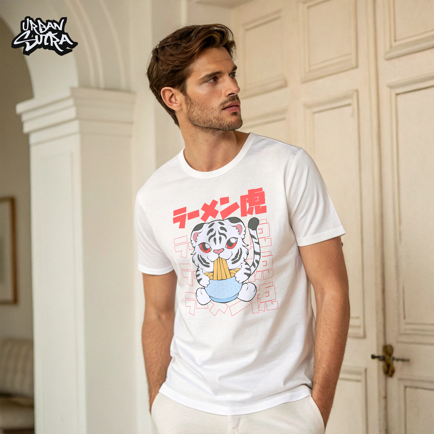 "Kawaii Tiger" Men's Regular Fit Tee