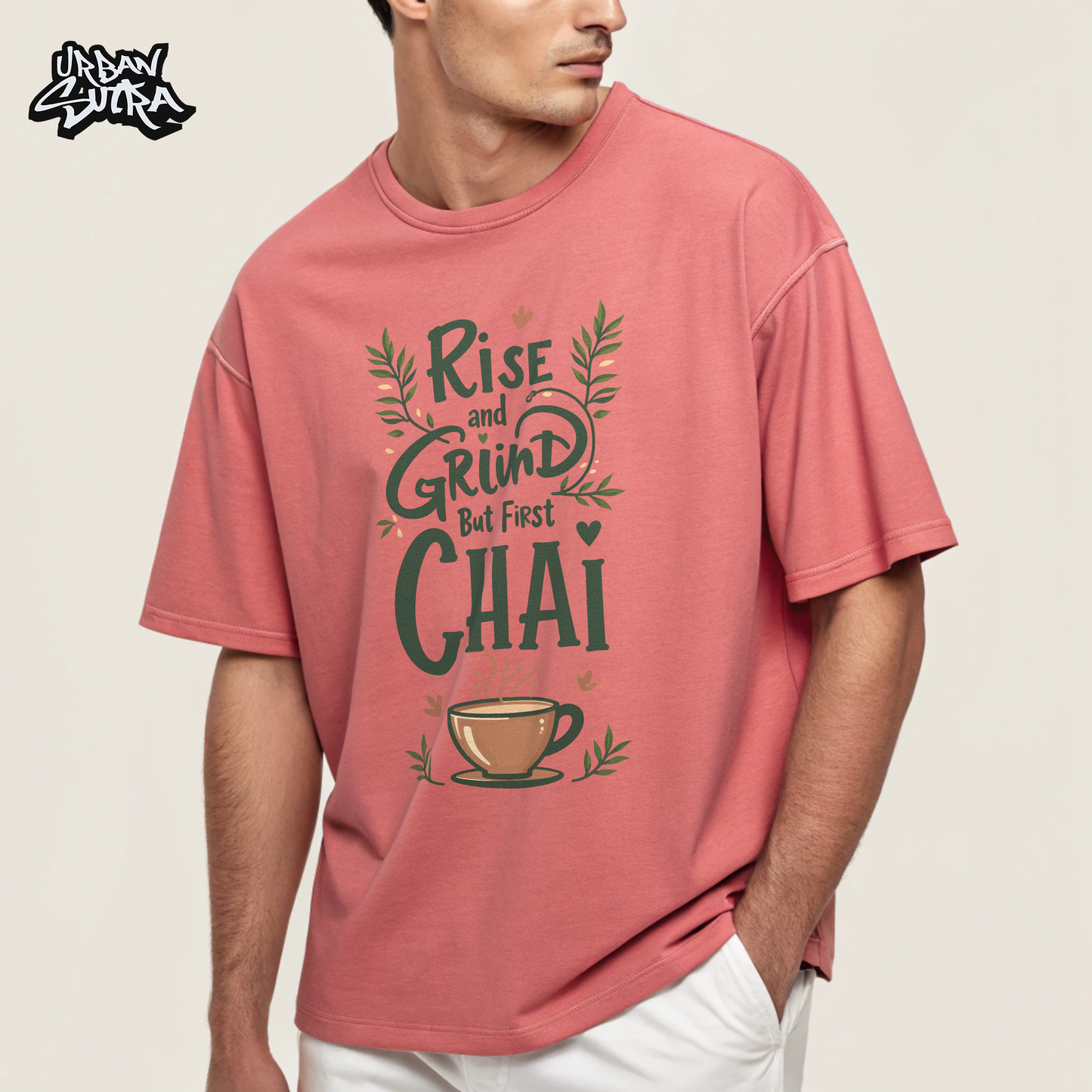 "Chai Love" Men's Oversized Tee