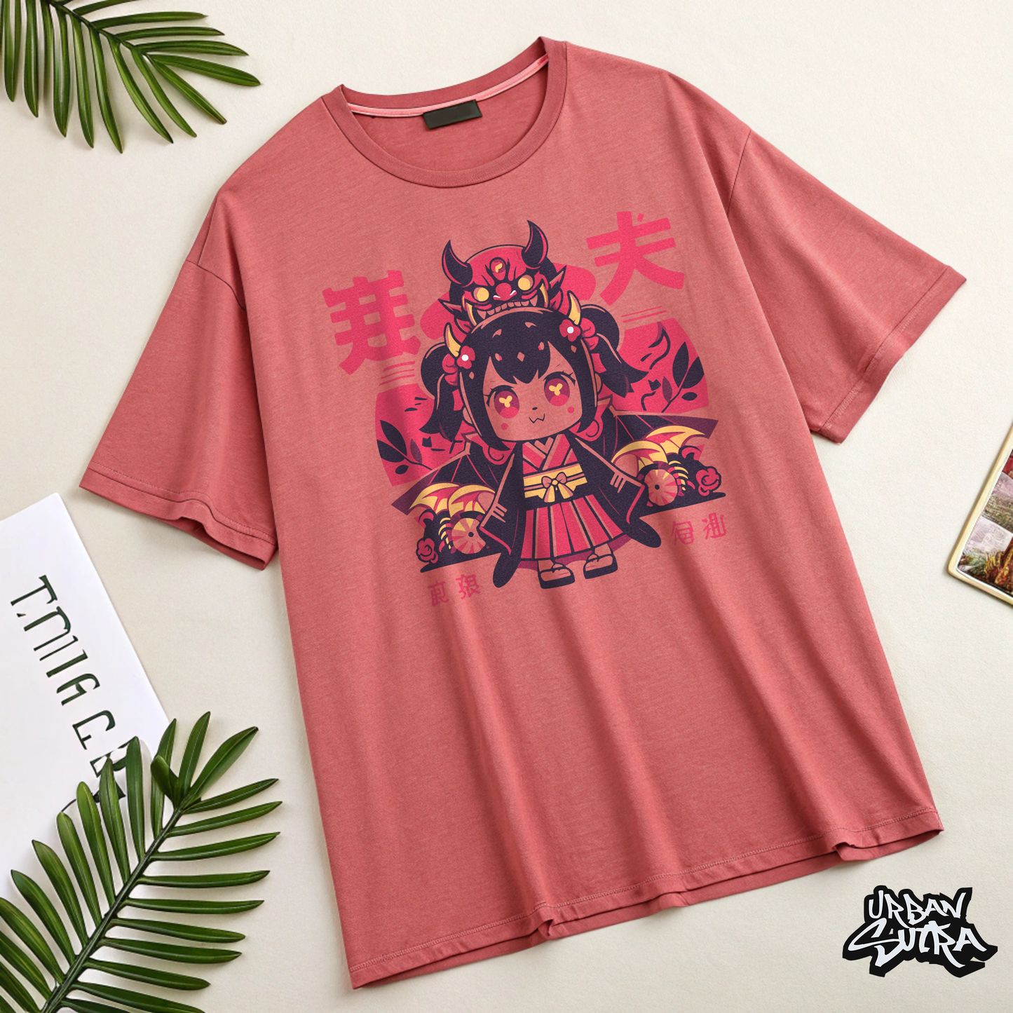 "Oni Chibi" Men's Oversized Tee