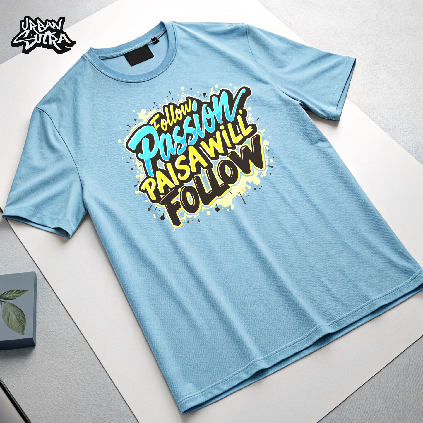 "Follow Your Passion" Men's Oversized Tee