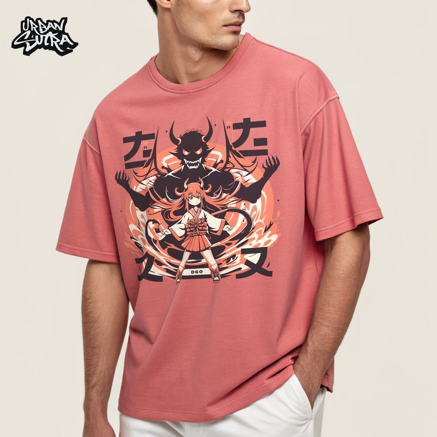 "Shojo Exorcist" Men's Oversized Tee