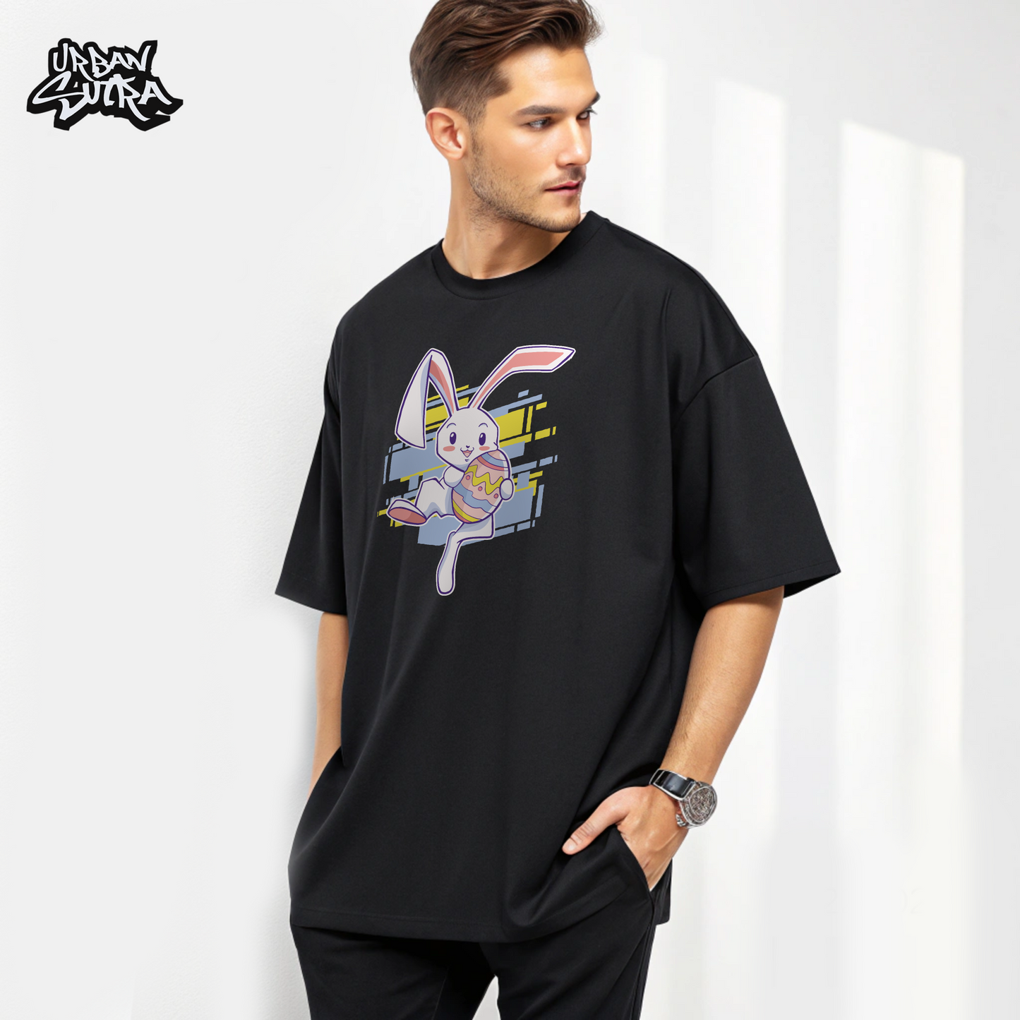 "Easter Bunny" Men's Oversized Tee