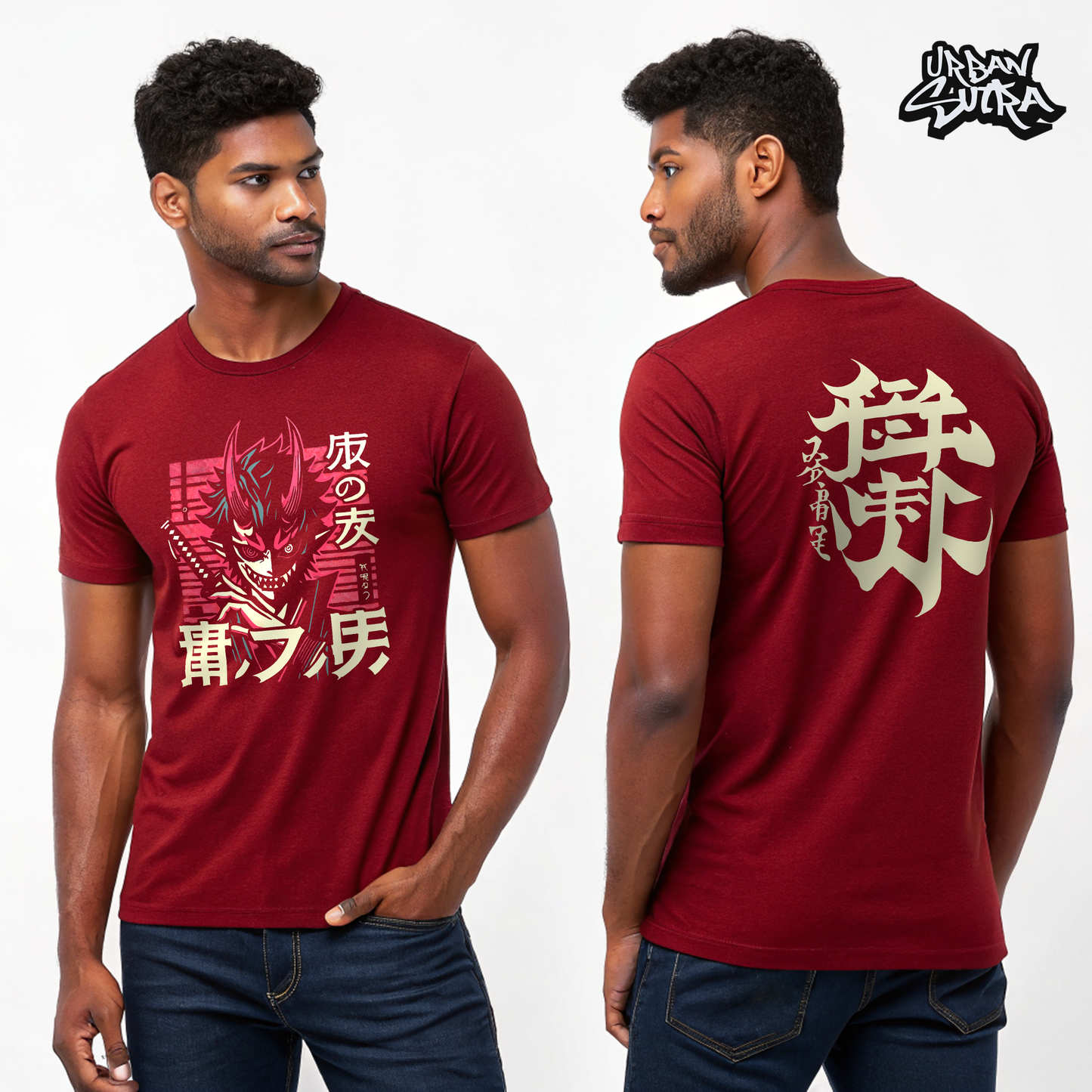 "Japanese Anime Demon" Men's Regular Fit Tee