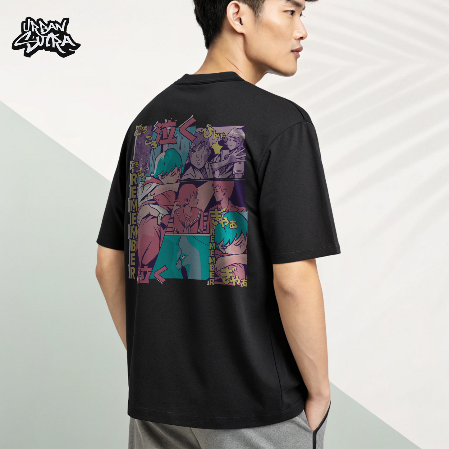 "Shoujo Manga" Men's Oversized Tee