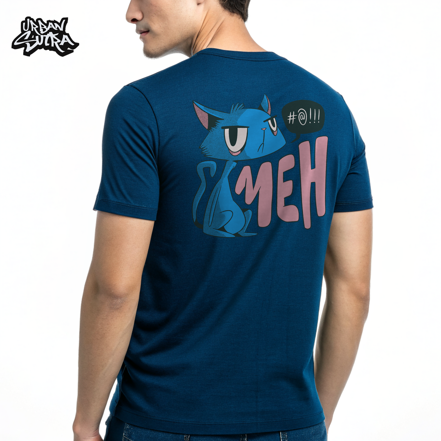 "Meh Cat" Men's Regular Fit Tee