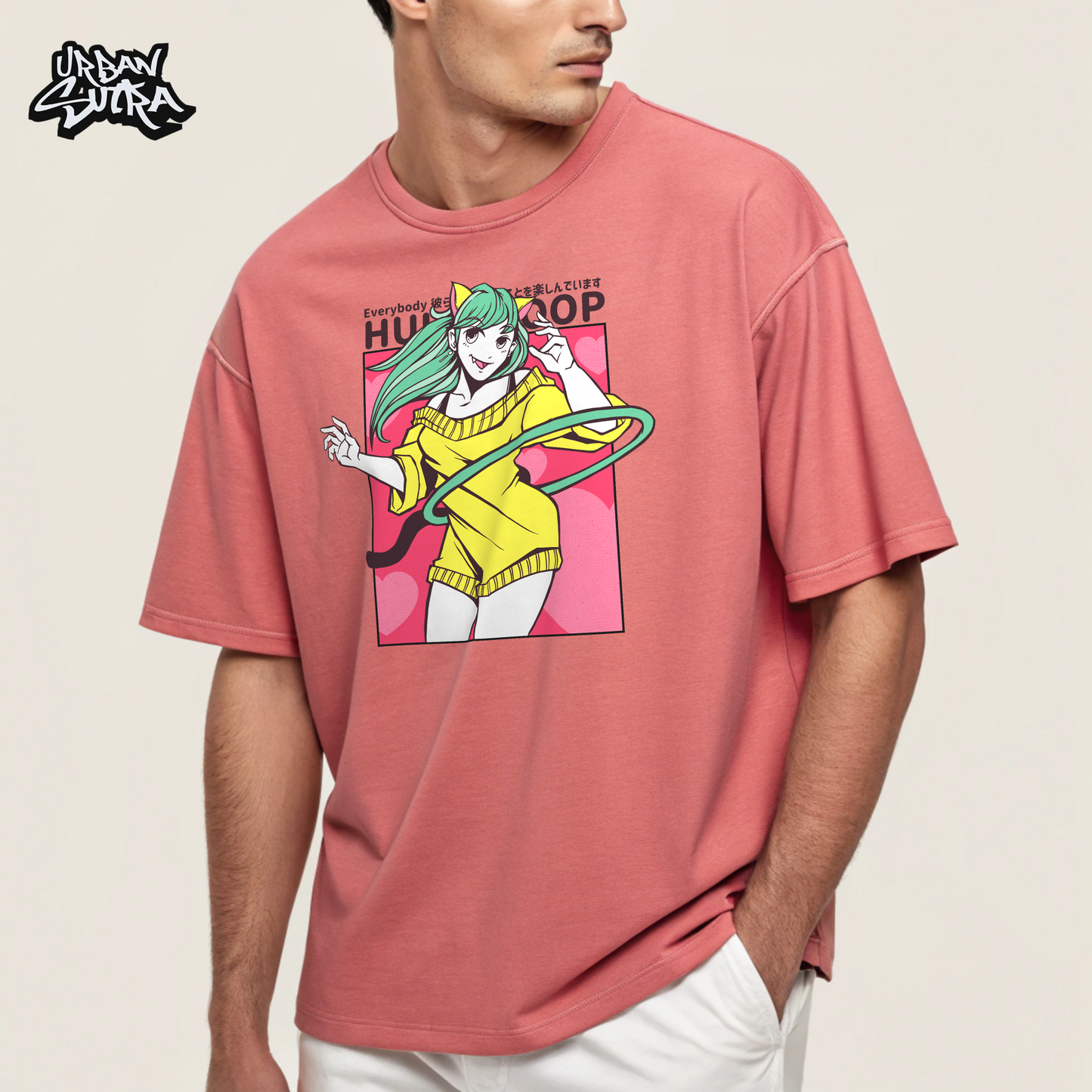 "Hula Hoop" Men's Oversized Tee