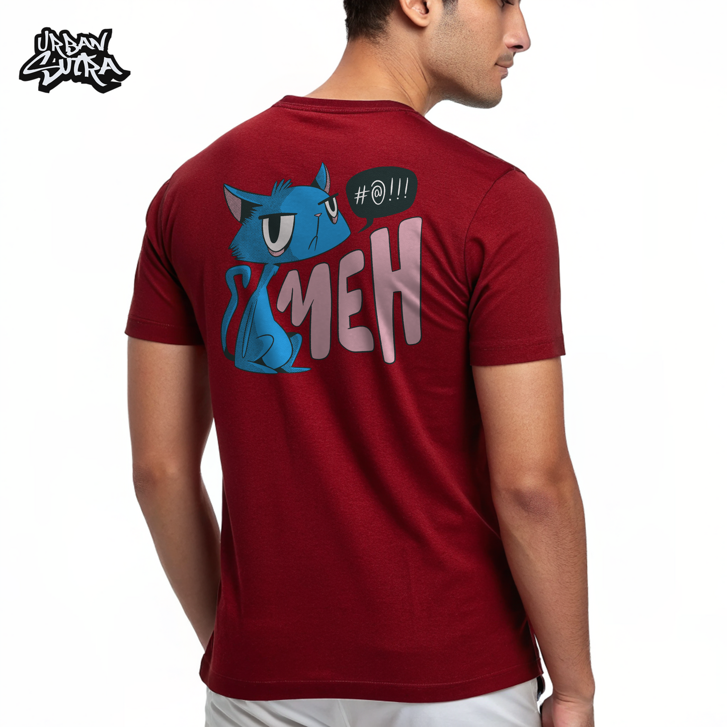 "Meh Cat" Men's Regular Fit Tee