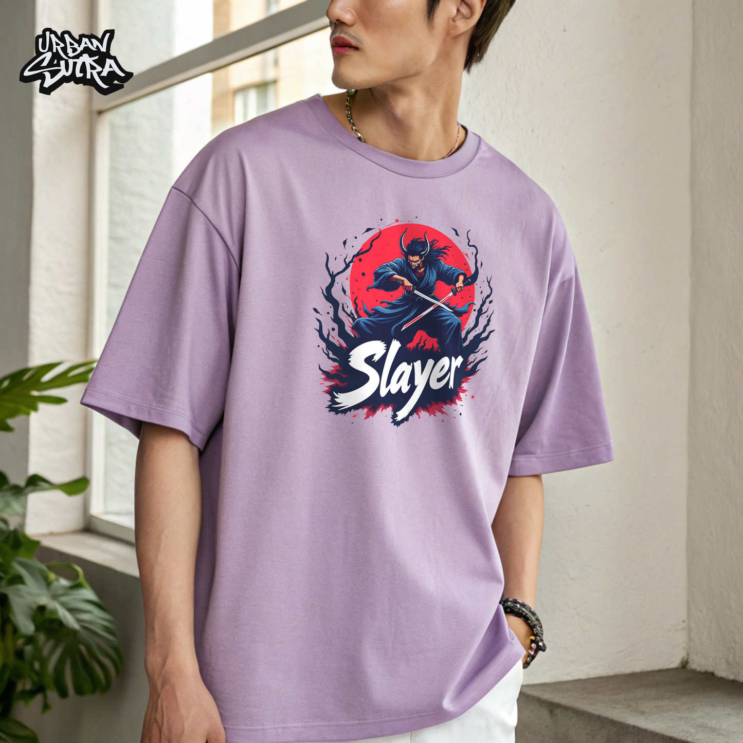 "Slayer Akuma" Men's Oversized Tee
