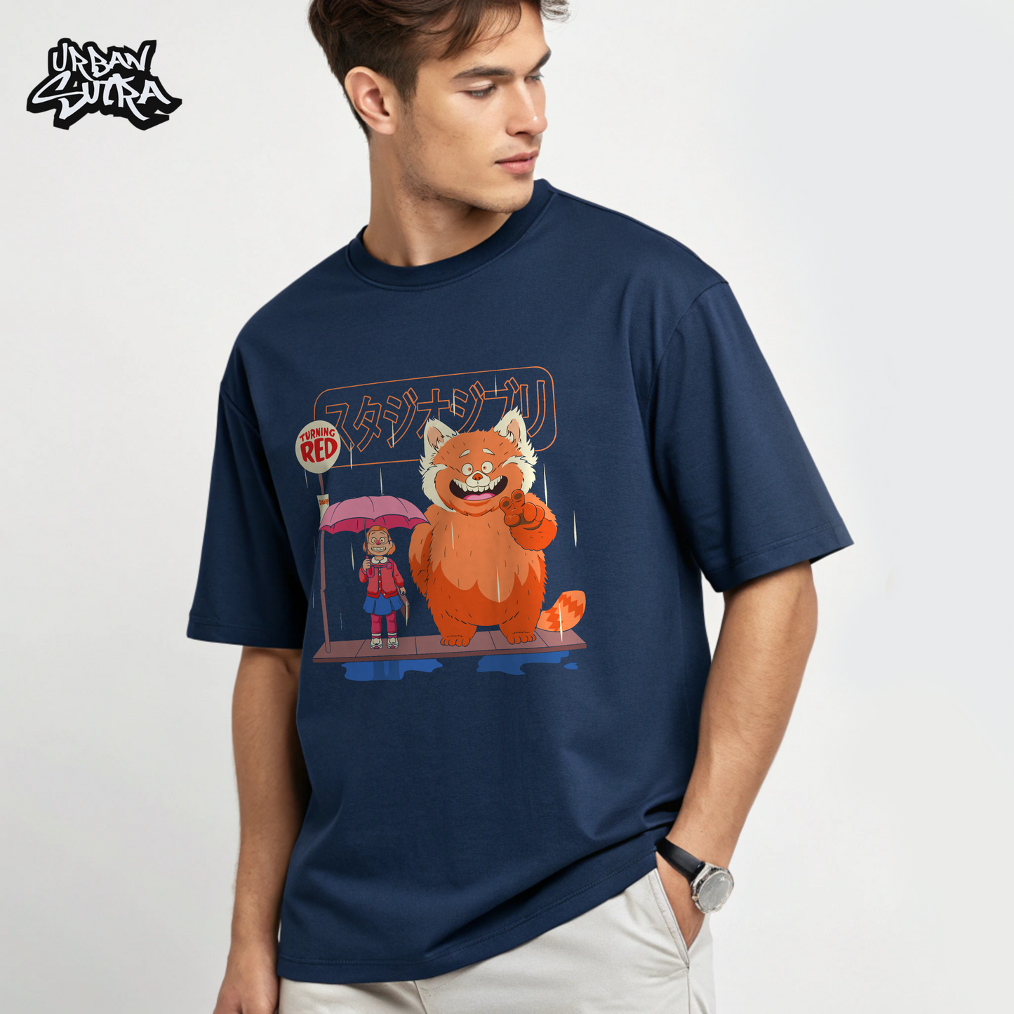 "Turning Red" Men's Oversized Tee
