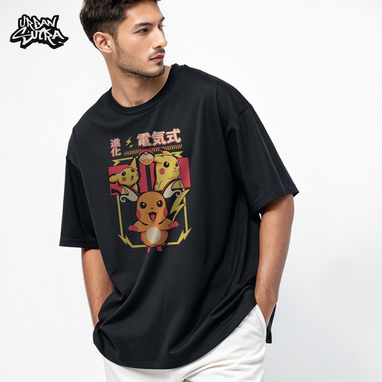 "Thunder Evolution" Men's Oversized Tee