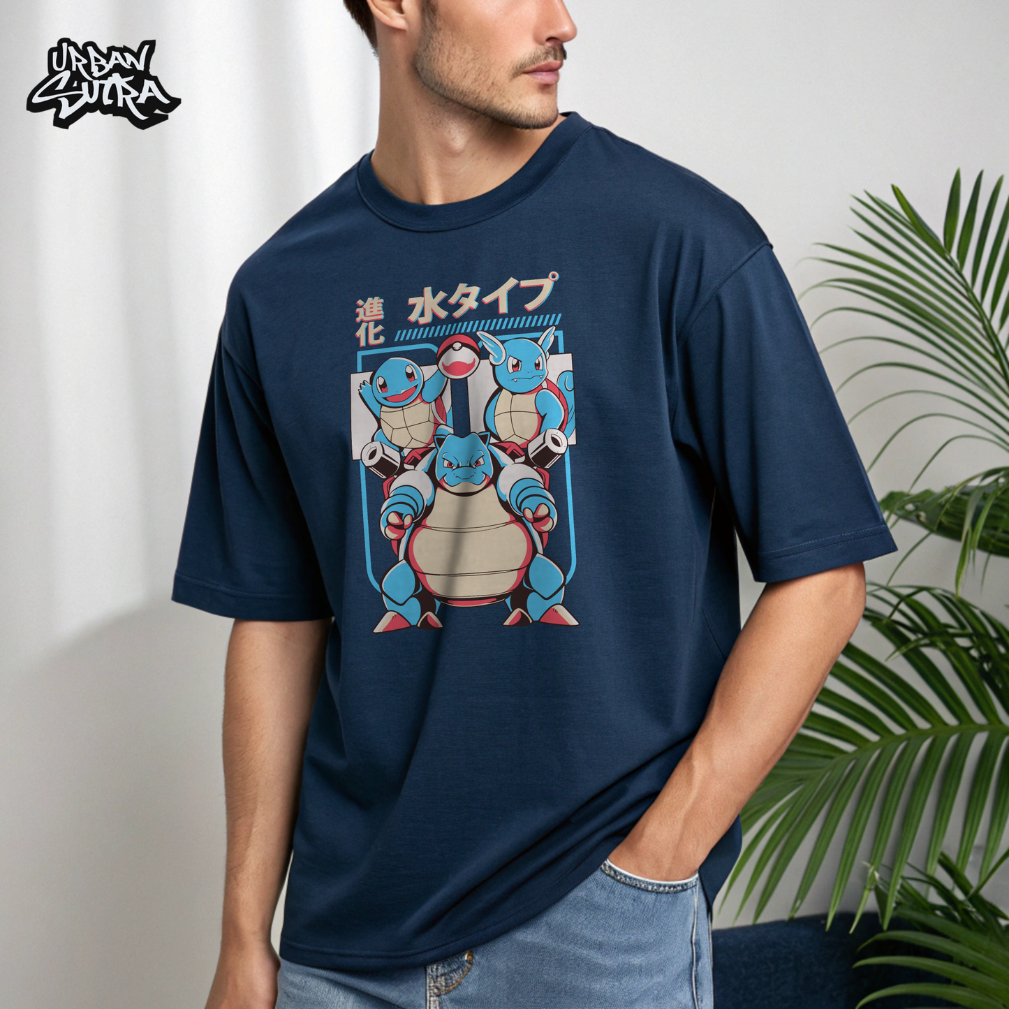 "Water Evolution" Men's Oversized Tee