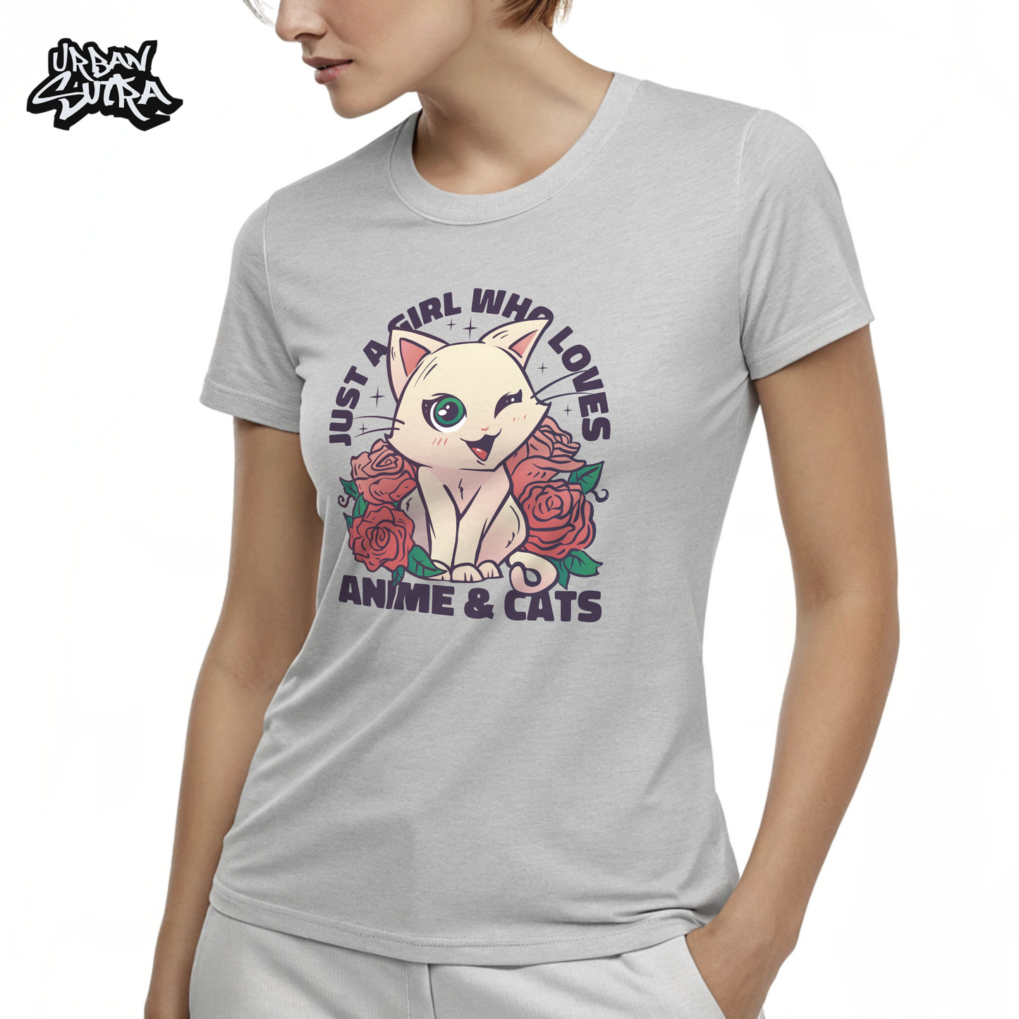 "Anime & Cats" Women's Regular Tee