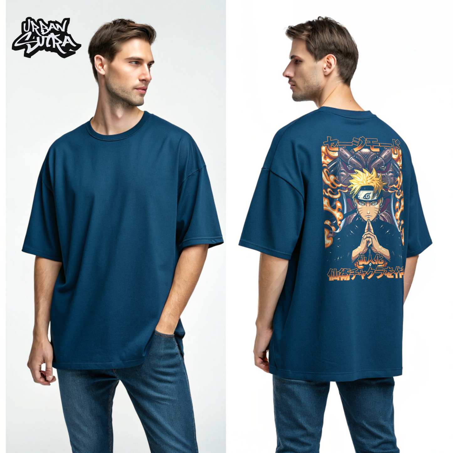 "Sage Naruto" Men's Oversized Tee
