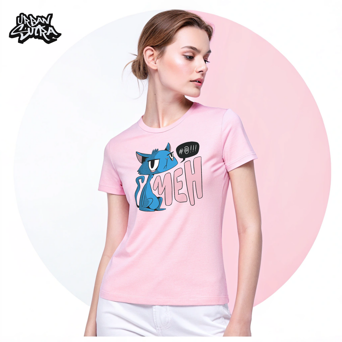 "Meh Cat" Women's Regular Tee