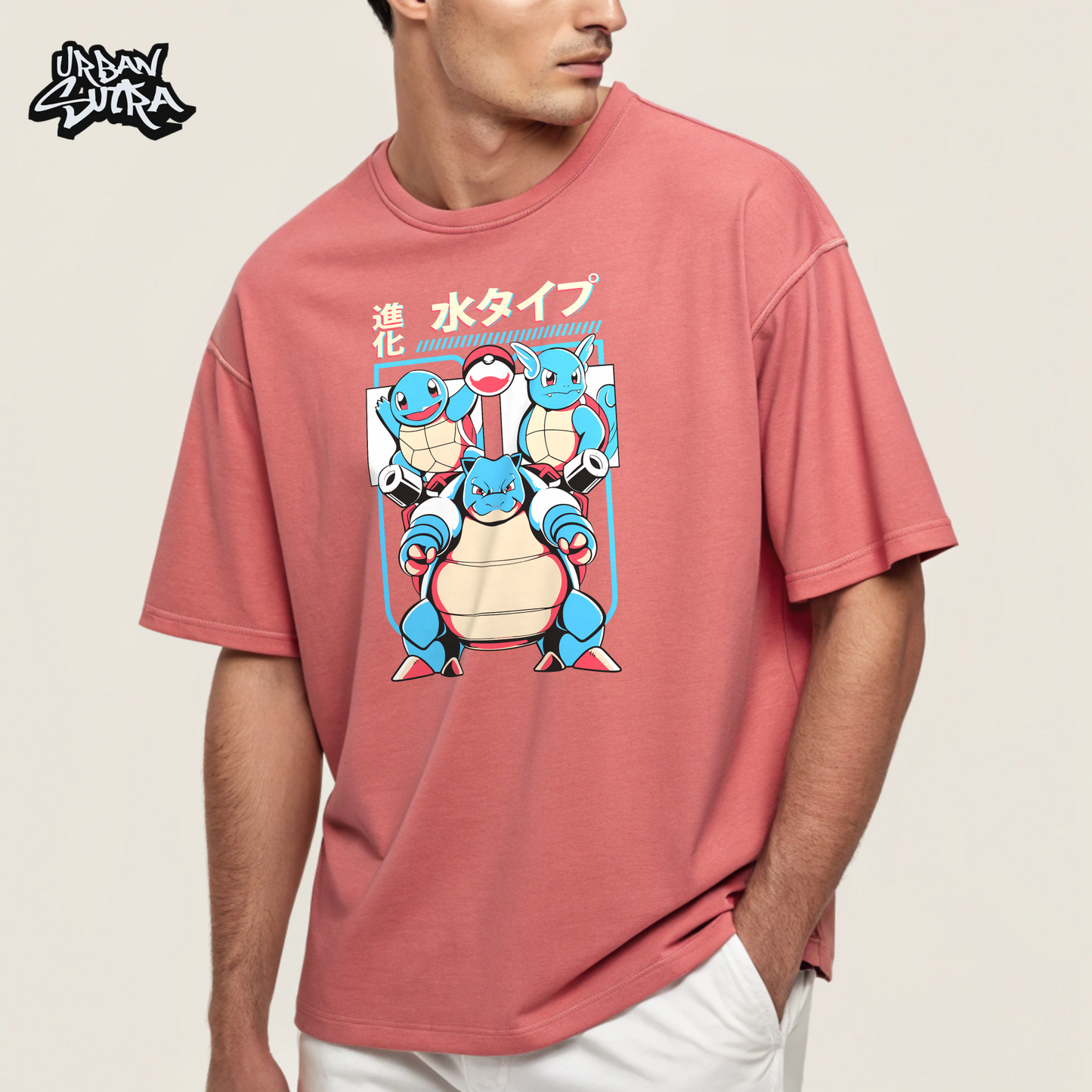 "Water Evolution" Men's Oversized Tee
